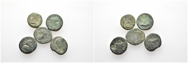 Lot of 5 Roman AE coins / Lot as seen no return