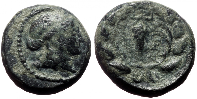 Bronze Æ
Lydia, Sardeis, 100 BC
15 mm, 4 g