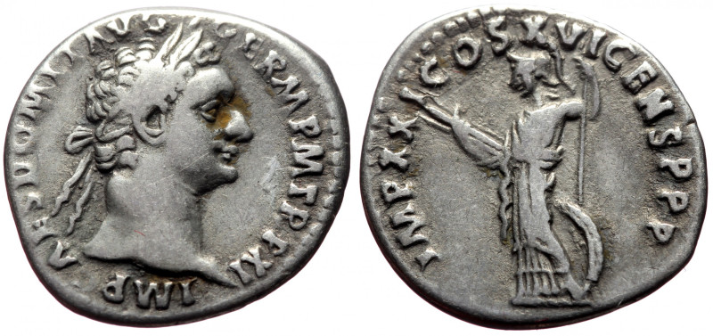 Denarius AR
Domitian (81-96)
Rome, AD 92
IMP CAES DOMIT AVG GERM P M TR P XI....