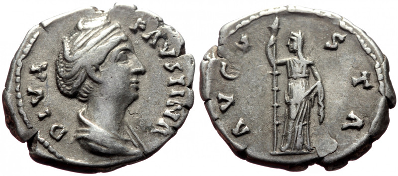 Denarius AR
Diva Faustina I, AD 141
DIVA FAVSTINA, Draped bust r.
AVGVSTA, Ce...