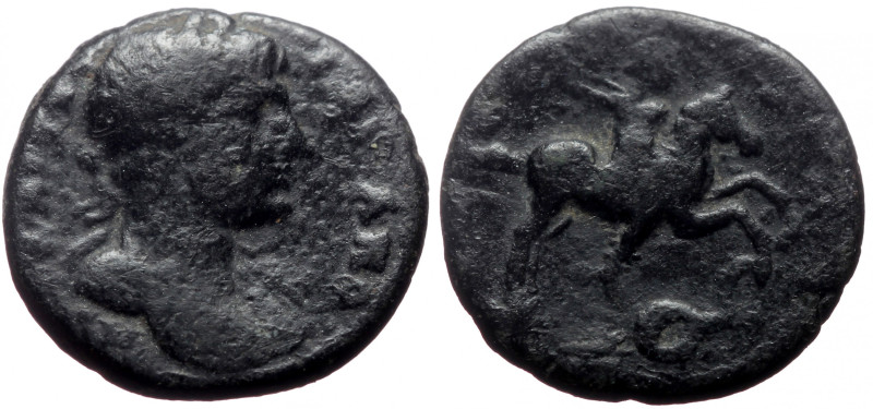 Bronze Æ
Hadrian. Baris, Pisidia, AD 117-138, Laureate head r., with drapery on...