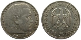 5 Mark AR
Hindenbuerg, 1936 A
Silver 900/1000
29 mm, 13,90 g
KM# 86, AKS# 27, J# 360