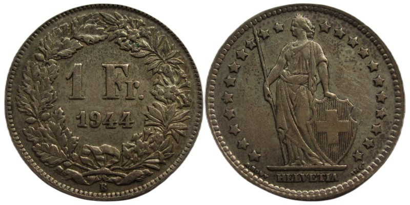 1 Francs AR
Switzerland, 1944