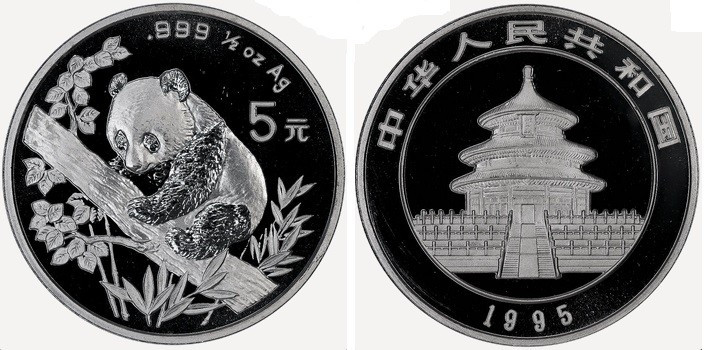 1/2 Oz AR
China, Panda, 1995
16,80 g