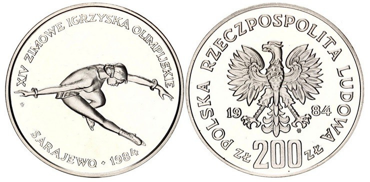 200 ZL AR
Poland, Olympic Games, Sarajevo, 1984