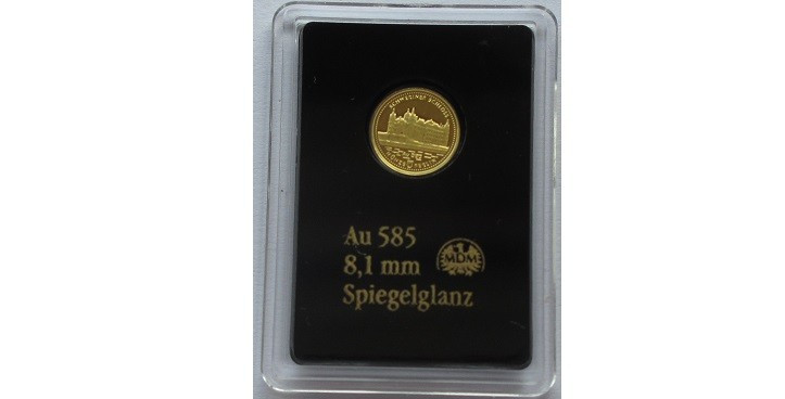 Germany, Gold 585/1000 8 mm, 0,28 g