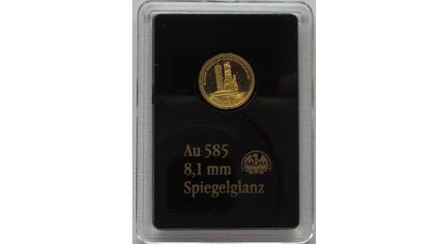 Germany, Gold 585/1000 8 mm, 0,28 g