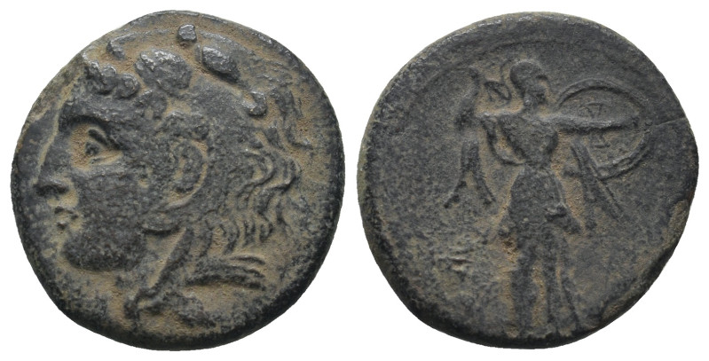 SICILY. Syracuse. Pyrrhos (Circa 278-276 BC). Ae Litra.

Obv: Head of Herakles l...