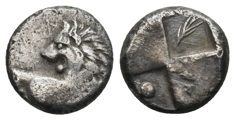 THRACE. Chersonesos. Hemidrachm (Circa 386-338 BC).

Obv: Forepart of lion right...