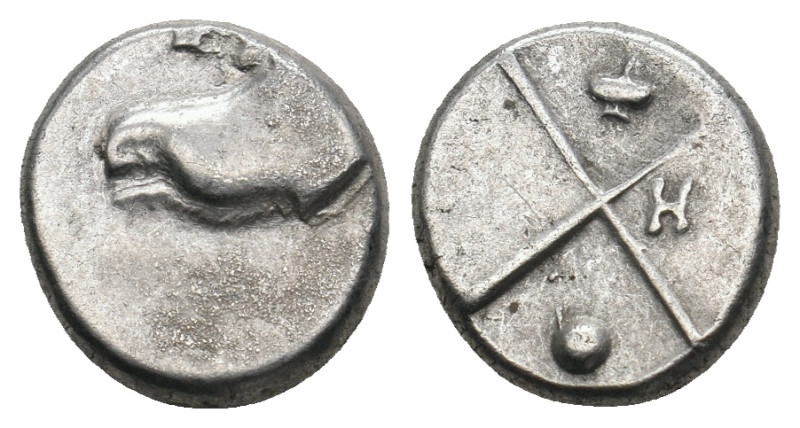 THRACE. Chersonesos. Hemidrachm (Circa 386-338 BC).

Obv: Forepart of lion right...