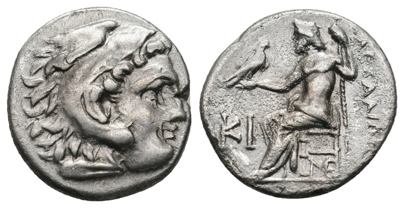 KINGS OF MACEDON. Alexander III 'the Great' (336-323 BC). Drachm. Lampsakos.

Ob...