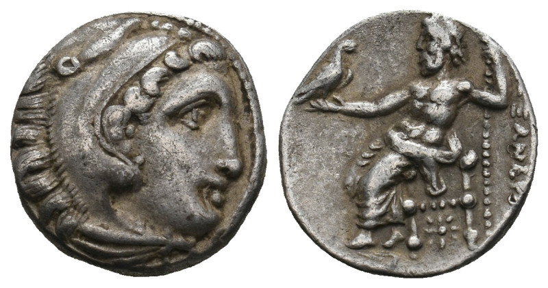 KINGS OF MACEDON. Alexander III 'the Great' (336-323 BC). Drachm. Kolophon.

Obv...