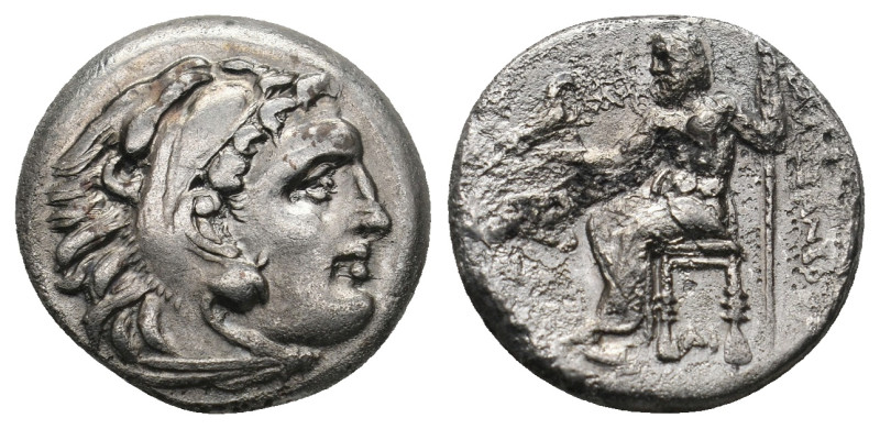 KINGS OF MACEDON. Alexander III 'the Great' (336-323 BC). Drachm. Teos.

Obv: He...