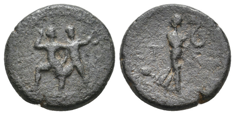 PISIDIA. Etenna. Ae (1st century BC).

Obv: Two men running left, holding curved...