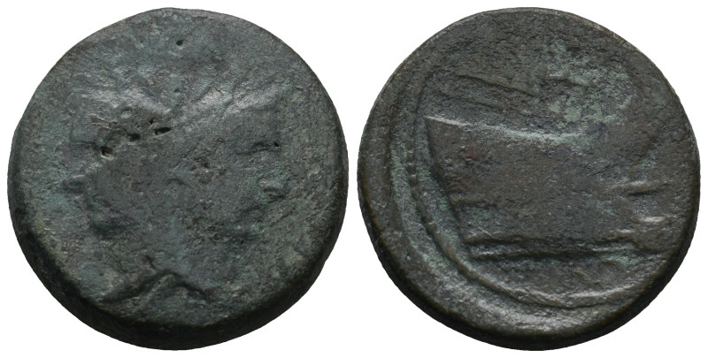 SEXTUS POMPEY. As (42-38 BC). Uncertain mint in Sicily.

Obv: MAGN.
Laureate hea...