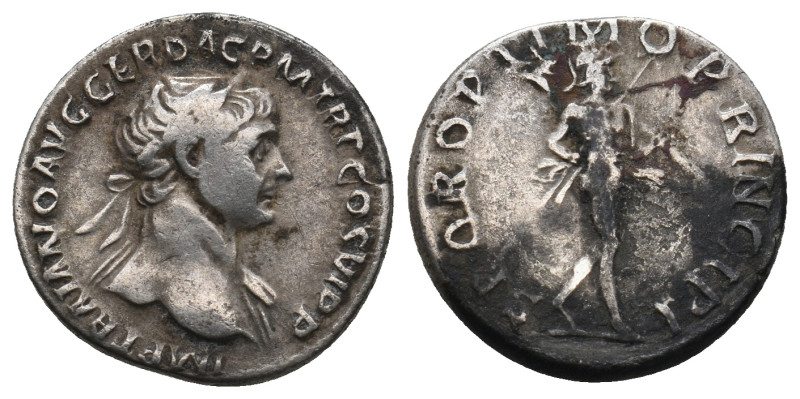 TRAJAN (98-117). Denarius. Rome.

Obv: IMP TRAIANO AVG GER DAC P M TR P COS VI P...