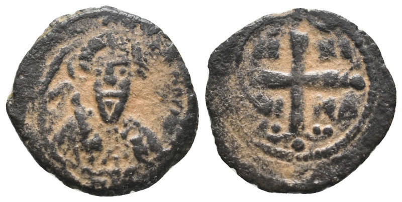 CRUSADERS. Antioch. Tancred (Regent, 1101-1103 & 1104-1112). Follis.

Obv: Facin...