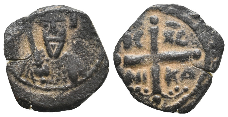 CRUSADERS. Antioch. Tancred (Regent, 1101-1103 & 1104-1112). Follis.

Obv: Facin...