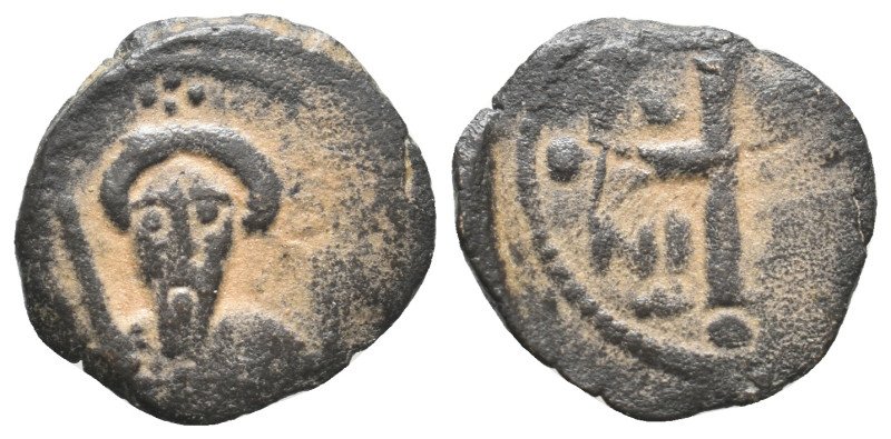 CRUSADERS. Antioch. Tancred (Regent, 1101-1103 & 1104-1112). Follis.

Obv: Facin...