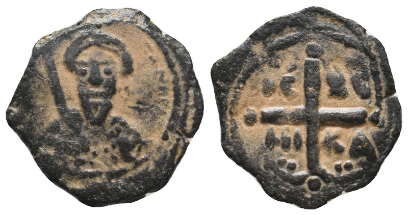 CRUSADERS. Antioch. Tancred (Regent, 1101-1103 & 1104-1112). Follis.

Obv: Facin...