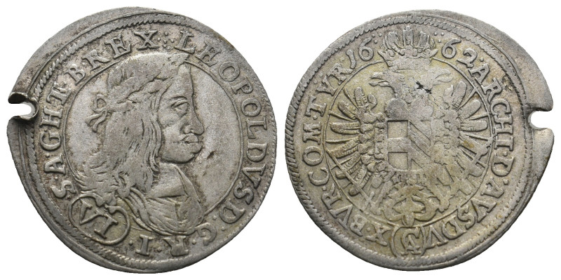 AUSTRIA. Leopold I (1658-1705). 6 Kreuzer (1662). Oppeln.

Obv: LEOPOLDVS D G R ...