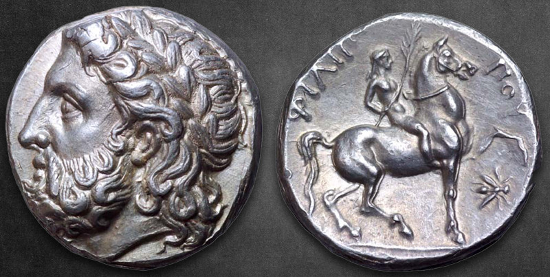 Kings of Macedon. Pella. Philip II of Macedon 359-336 BC.
Tetradrachm AR

22 ...