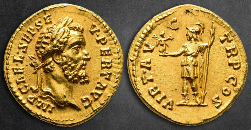 Septimius Severus AD 193-211. Rome
Aureus AV

18 mm, 7,20 g

IMP CAE L SEP ...