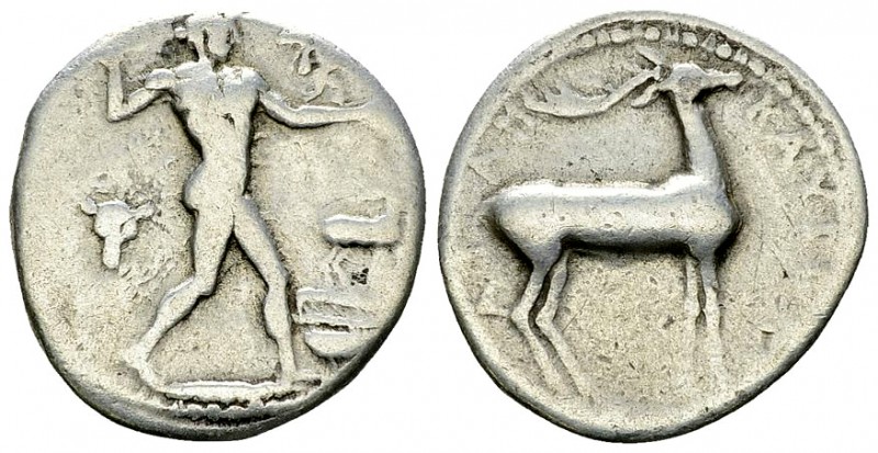 Kaulonia AR Nomos, c. 475-425 BC, very rare 

Bruttium, Kaulonia. AR Nomos (21...