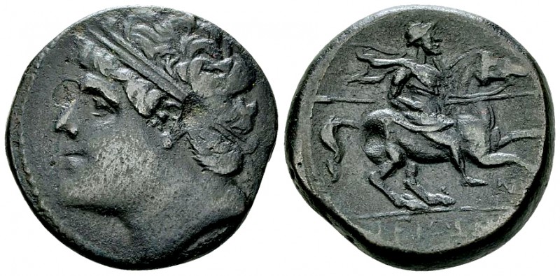Hieron II AE27, 275-215 BC 

Syracuse, Sicily. Hieron II (275-215 BC). AE27 (1...