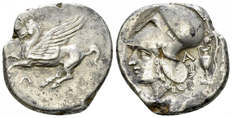 Leucas AR Stater, c. 300 BC 

Acarnania, Leucas. AR Stater (20-22 mm, 8.36 g),...