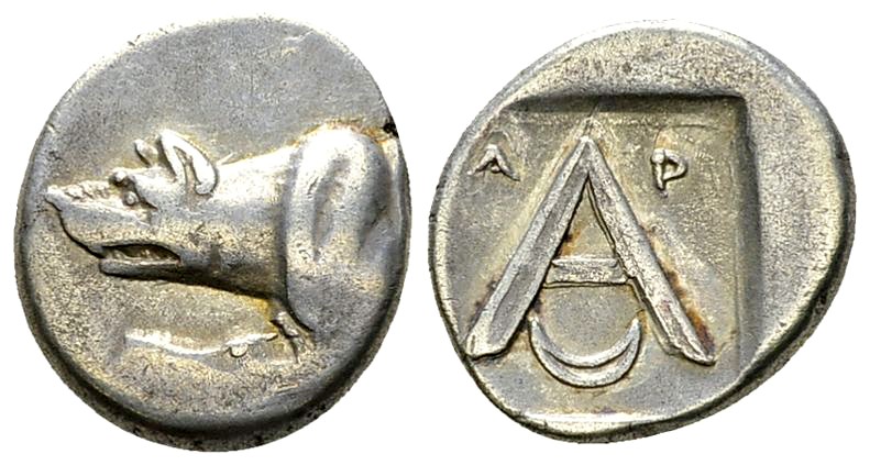 Argos AR Triobol, c. 330-270 BC 

Argolis, Argos. AR Triobol (13-15 mm, 2.72 g...