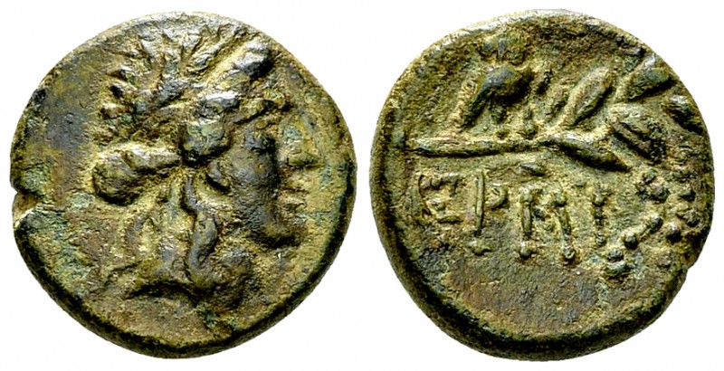 Myndos AE18, 2nd/1st century BC, rare 

Myndos, Caria. AE18 (5.54 g), 2nd/1st ...