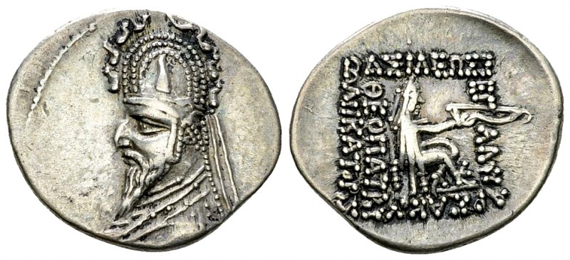 Gotarzes I or Sinatruces AR Drachm 

Kings of Parthia. Gotarzes I (95-87 BC) o...