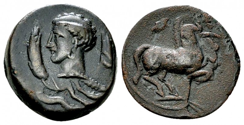 Carthage AE Unit, c. 350 BC 

Zeugitania, Carthage. AE Unit (15 mm, 2.75 g), c...