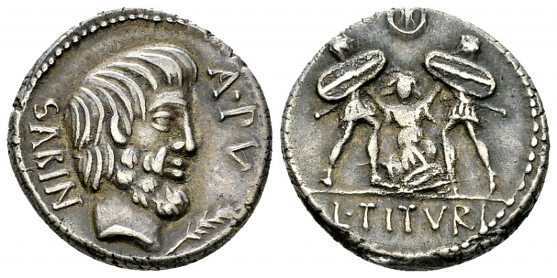 L. Titurius L.f. Sabinus AR Denarius, 89 BC 

L. Titurius L. f. Sabinus. AR De...