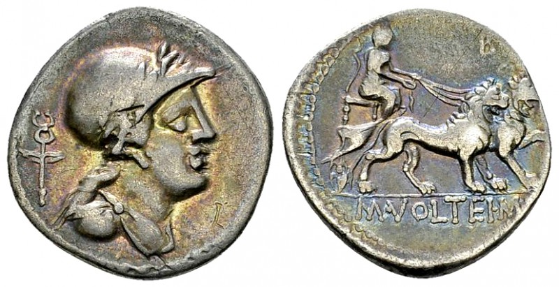 M. Volteius AR Denarius, 78 BC 

M. Volteius M.f. AR Denarius (18-19 mm, 3.66 ...