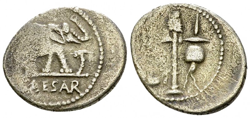 C. Iulius Caesar AR Denarius, 49/48 BC 

C. Iulius Caesar. AR Denarius (17-20 ...