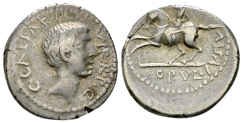 Octavianus AR Denarius, 41 BC 

Octavianus. AR Denarius (17-18 mm, 3.73 g), 41...