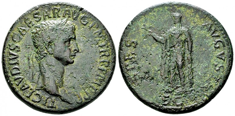 Claudius AE Sestertius, Spes reverse 

Claudius (41-54 AD). AE Sestertius (36 ...