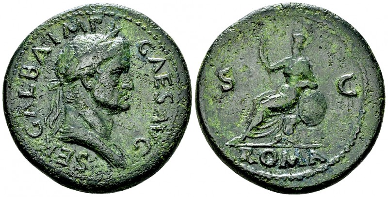 Galba AE Sestertius, Roma reverse 

Galba (68-69 AD). AE Sestertius (35-36 mm,...