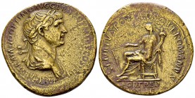 Traianus AE Sestertius, Fortuna reverse 

Traianus (98-117 AD). AE Sestertius (36 mm, 24.94 g), Rome, 114-117 AD.
Obv. IMP CAES TRAIANO OPTIMO AVG ...