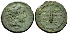 Commodus AE As, Commodus as Roman Hercules 

Commodus (177-192 AD). AE As (24-25 mm, 10.34 g), Rome, 192 AD.
Obv. L AEL AVREL COMM AVG P FEL, Head ...