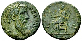 Pertinax AE As, Ops reverse, very rare 

Pertinax (192-193 AD). AE As (21 mm, 6.07 g), Rome, AD 193. 
Obv. IMP CAES P HELV PERT AVG, Laureate head ...