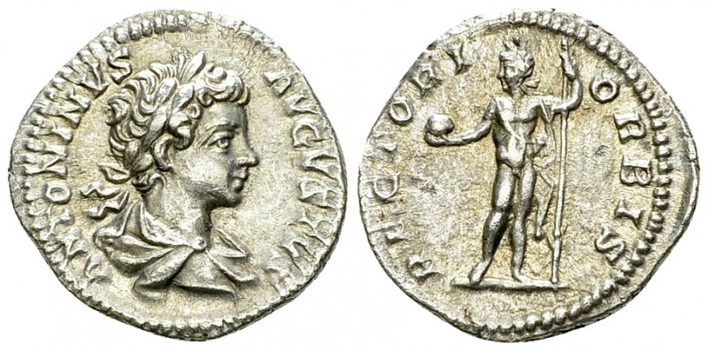 Caracalla AR Denarius, Sol reverse 

Caracalla (198-217 AD). AR Denarius (19 m...