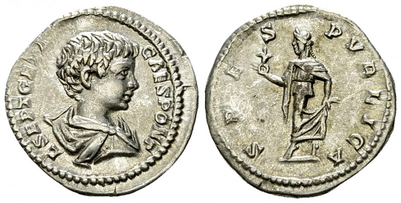 Geta AR Denarius, very rare 

Septimius Severus (193-211) for Geta Caesar (198...