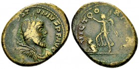 Postumus AE Sestertius, Victory reverse 

Postumus (260-269 AD). AE Sestertius (26-34 mm, 21.18 g), Atelier I. 
Obv. IMP C POSTVMVS P F AVG, laurea...