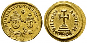 Heraclius AV Solidus, Ravenna, rare 

Heraclius (610-641 AD), with Heraclius Constantinus. AV Solidus (20 mm, 4.42 g), Ravenna, 613-629 AD.
Obv. DD...