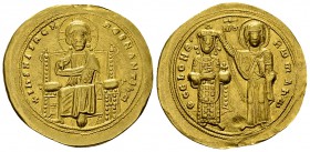 Romanus III AV Histamenon Nomisma, Constantinopolis mint 

Romanus III (1028-1034 AD). AV Histamenon Nomisma (25 mm, 4.37 g), Constantinopolis.
Obv...