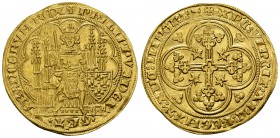 Philippe VI de Valois, Chaise d'or 

France, Royaume. Philippe VI de Valois (1328-1350). Chaise d'or (29-30 mm, 4.48 g).
Av. + PҺILIPPVS DЄI GRΛCIΛ...
