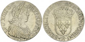 Louis XIV, AR Ecu à la mèche longue 1648 H, La Rochelle 

France, Royaume. Louis XIV (1643-1715 AD). AR Ecu à la mèche longue 1648 H (26.96 g), La R...